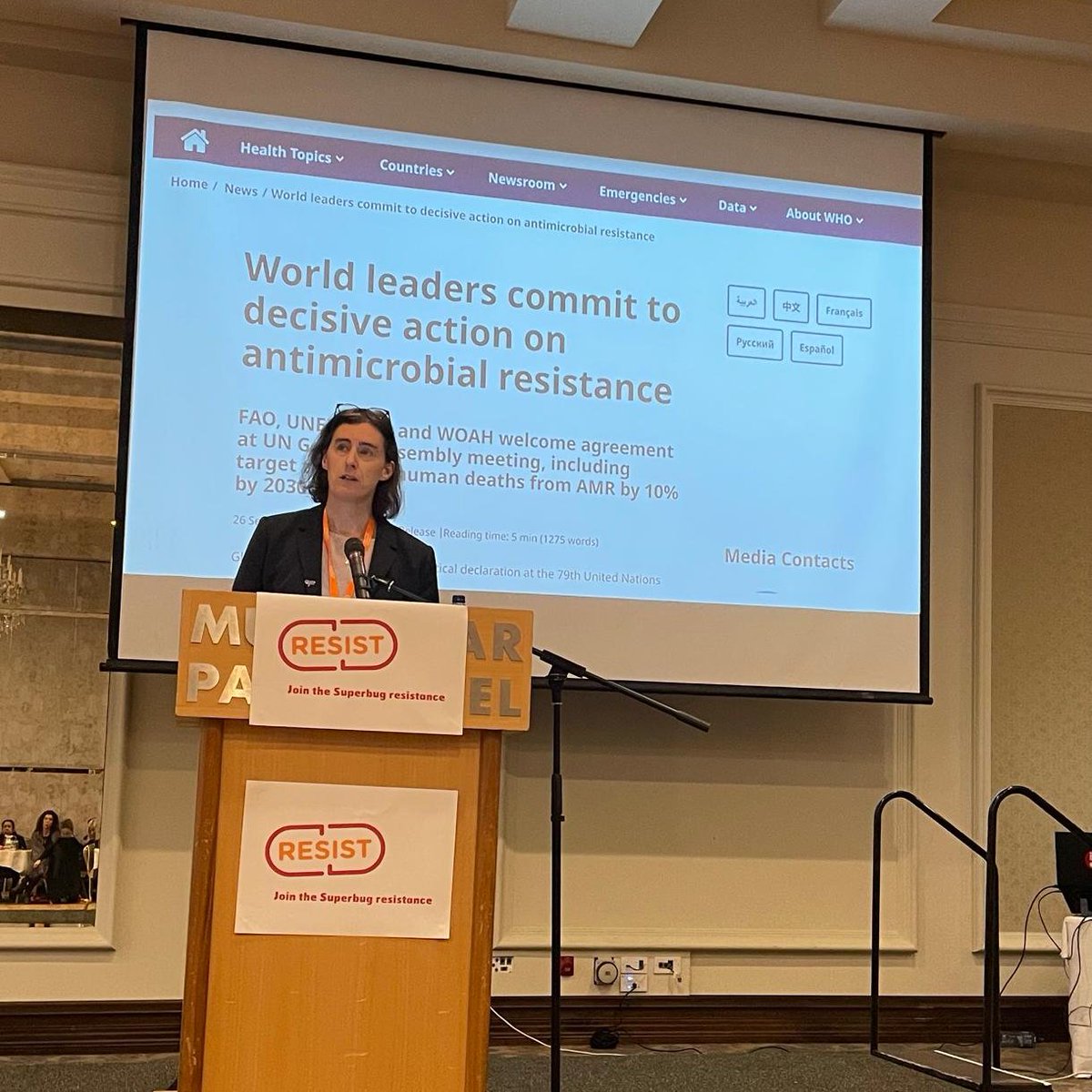 Liam McLoughlin (@liamcmcloughlin) on Twitter photo <a href="/eimeartb/">Eimear Brannigan 🇪🇺🇮🇪🇬🇧</a>, #AMRIC Clinical Lead delivers the final words of our final RHA Winter Event.
How can we move forward with our IPC and AMS initiatives?
#KeepAntibioticsWorking
<a href="/HSEDubMidlands/">HSE Dublin and Midlands</a> <a href="/PublicHealthDM/">Department of Public Health-HSE Dublin & Midlands</a> <a href="/PFPS_Ireland/">PatientsForPatientSafetyIreland</a> <a href="/HSELive/">HSE Ireland</a> <a href="/AntibioticPresc/">Antibiotic Prescribing</a> <a href="/TUH_Tallaght/">Tallaght University Hospital (TUH)</a> <a href="/stjamesdublin/">St James's Hospital</a> <a href="/SSISTUH/">SSIS@TUH</a> <a href="/eimeartb/">Eimear Brannigan 🇪🇺🇮🇪🇬🇧</a>, #AMRIC Clinical Lead delivers the final words of our final RHA Winter Event.
How can we move forward with our IPC and AMS initiatives?
#KeepAntibioticsWorking
<a href="/HSEDubMidlands/">HSE Dublin and Midlands</a> <a href="/PublicHealthDM/">Department of Public Health-HSE Dublin & Midlands</a> <a href="/PFPS_Ireland/">PatientsForPatientSafetyIreland</a> <a href="/HSELive/">HSE Ireland</a> <a href="/AntibioticPresc/">Antibiotic Prescribing</a> <a href="/TUH_Tallaght/">Tallaght University Hospital (TUH)</a> <a href="/stjamesdublin/">St James's Hospital</a> <a href="/SSISTUH/">SSIS@TUH</a>