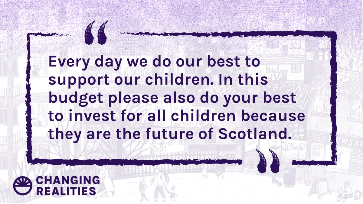 Changing Realities (@changing_r) on Twitter photo We have written to <a href="/ShonaRobison/">Shona Robison MSP</a> urging her to think about low-income families in tomorrow's budget.
We want positive support like the Scottish Child Payment and Free School Meals to be increased, ensuring no families are left out 🤝<a href="/CPAGScotland/">CPAG in Scotland</a>
📨tinyurl.com/5pbmuc3s We have written to <a href="/ShonaRobison/">Shona Robison MSP</a> urging her to think about low-income families in tomorrow's budget.
We want positive support like the Scottish Child Payment and Free School Meals to be increased, ensuring no families are left out 🤝<a href="/CPAGScotland/">CPAG in Scotland</a>
📨tinyurl.com/5pbmuc3s