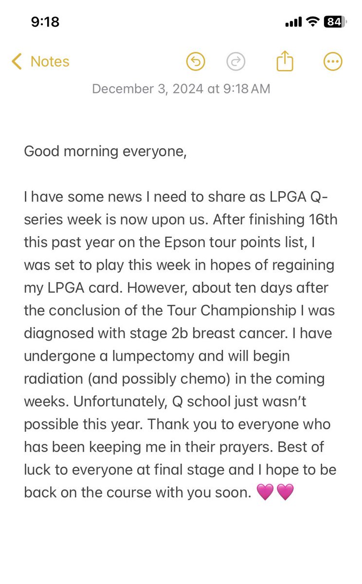 Kim Kaufman (@kimkaufmangolf) on Twitter photo I have some news to share. 🩷🩷 <a href="/sanford_glf/">Sanford Sports Golf</a> <a href="/sanford_complex/">Sanford Sports Complex</a> #sanfordsports I have some news to share. 🩷🩷 <a href="/sanford_glf/">Sanford Sports Golf</a> <a href="/sanford_complex/">Sanford Sports Complex</a> #sanfordsports