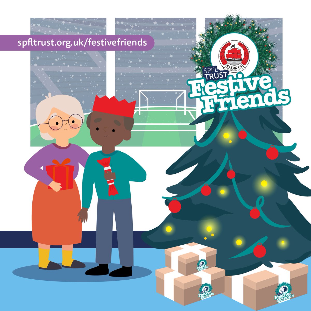 This Christmas, we’re welcoming older and socially isolated people to @no18venue in Rutherglen to enjoy an afternoon festive joy, with a hot Christmas lunch, plenty of fun and companionship while watching the Scotland vs England match at Wembley in 1967 on the big screen.❤️⚽️☃