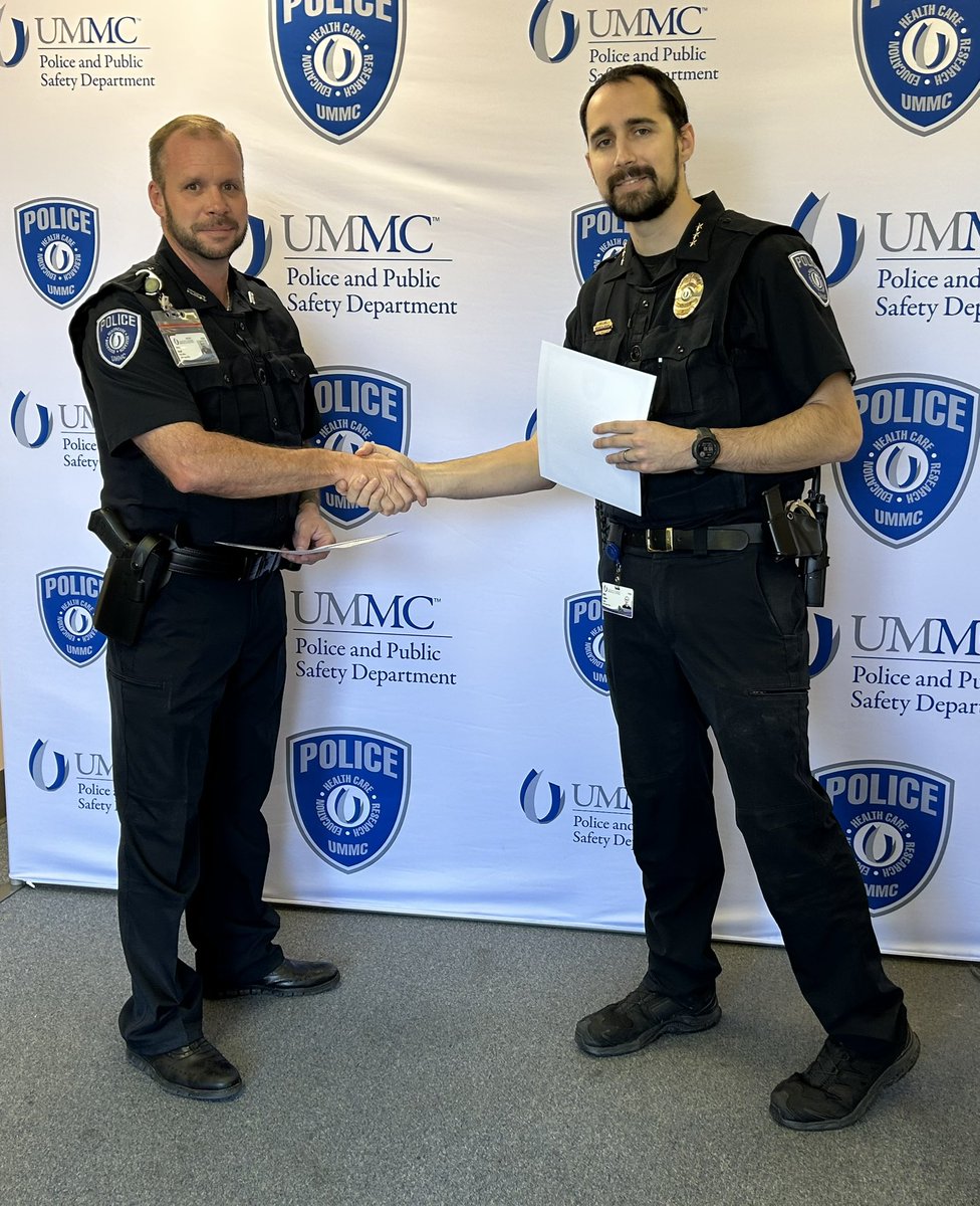UMMCPolice's tweet photo. Welcome to the team Officer Boyd! We’re excited to see the positive impact he’ll bring to UMMC PD and the UMMC community. #Welcome #UMMCPD #NewOfficer #LawEnforcement https://t.co/JE19Y965B2