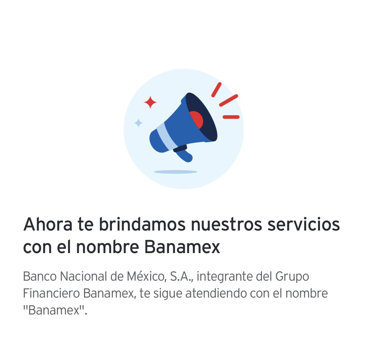 Anabe___l's tweet image. Banamex aceptando que nadie iba a terminar por llamarlo Citibanamex.
