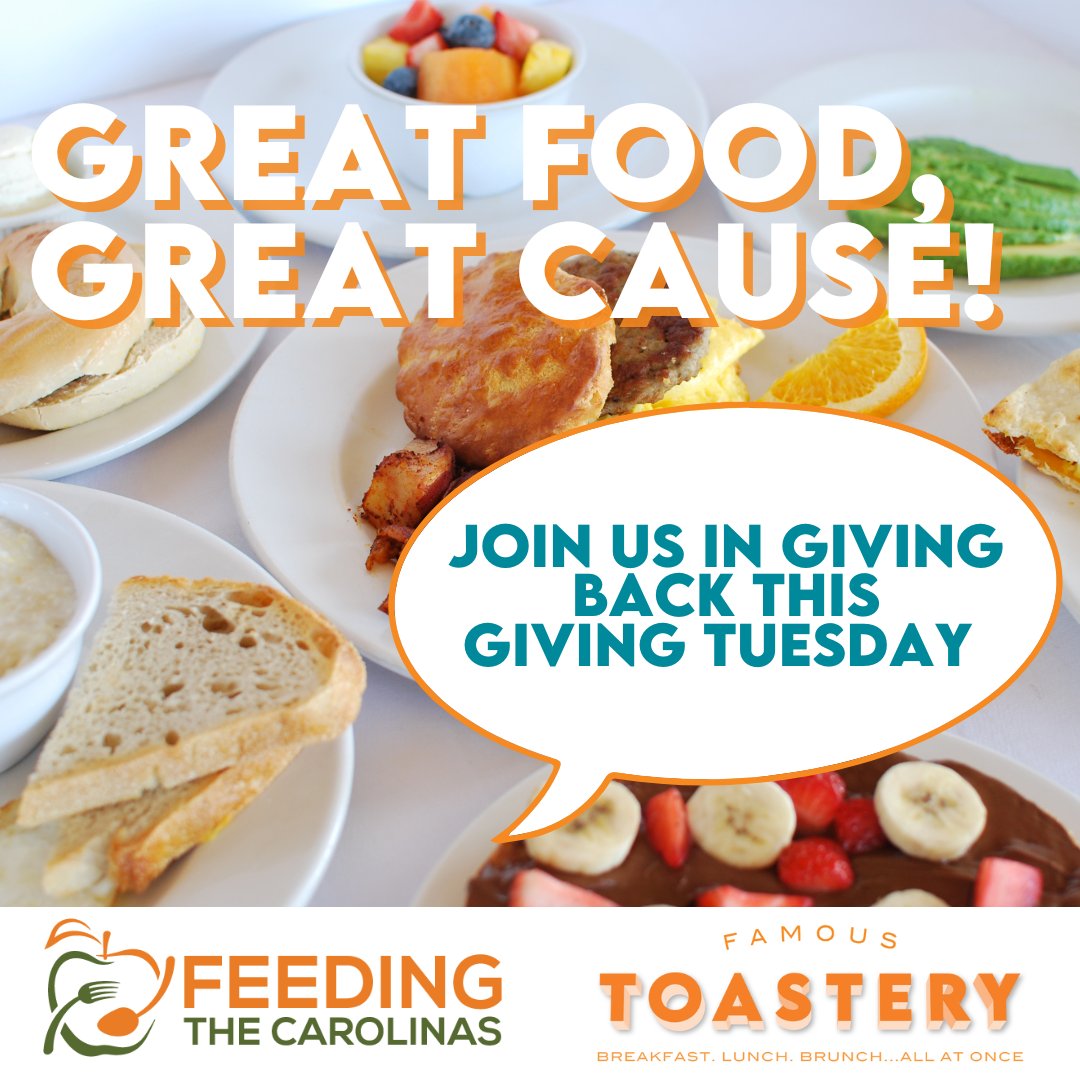 FamousToastery_'s tweet photo. Happy #GivingTuesday! π©΅π₯ Help us raise crucial funds and awareness for Feeding the Carolinas when you donate at checkout. #FeedingtheCarolinas #FamouslyFresh https://t.co/jG1Clj4XhG