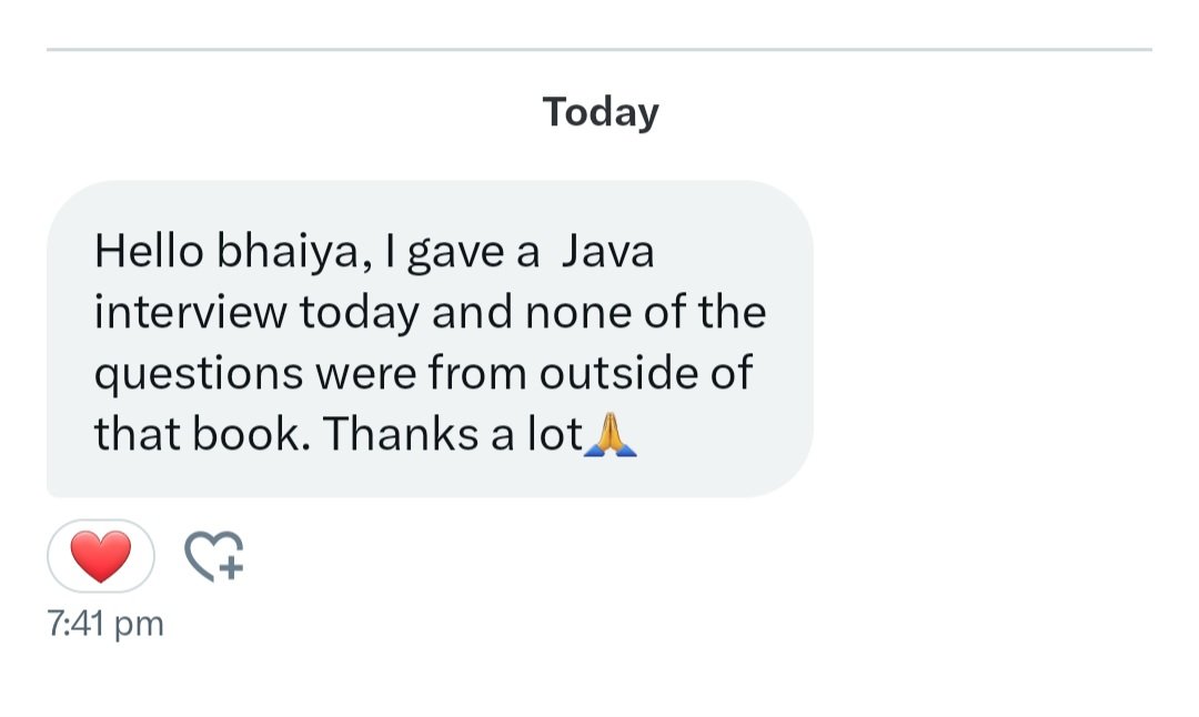 I’m so glad the book helped in the  interview—it means a lot to me to know my book made a difference. 

Honestly, hearing stories like these is the best kind of feedback and keeps me motivated to keep improving it.  

Thank you ❤️