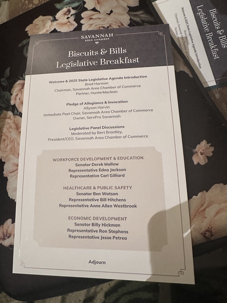 VictoriaDBaylor's tweet photo. Congrats to the Savannah Chamber on yet another great Biscuit and Bills Legislative Breakfast. What a highly informative session and it was great to see so many wonderful friends and colleagues. https://t.co/LEvcInMs6i