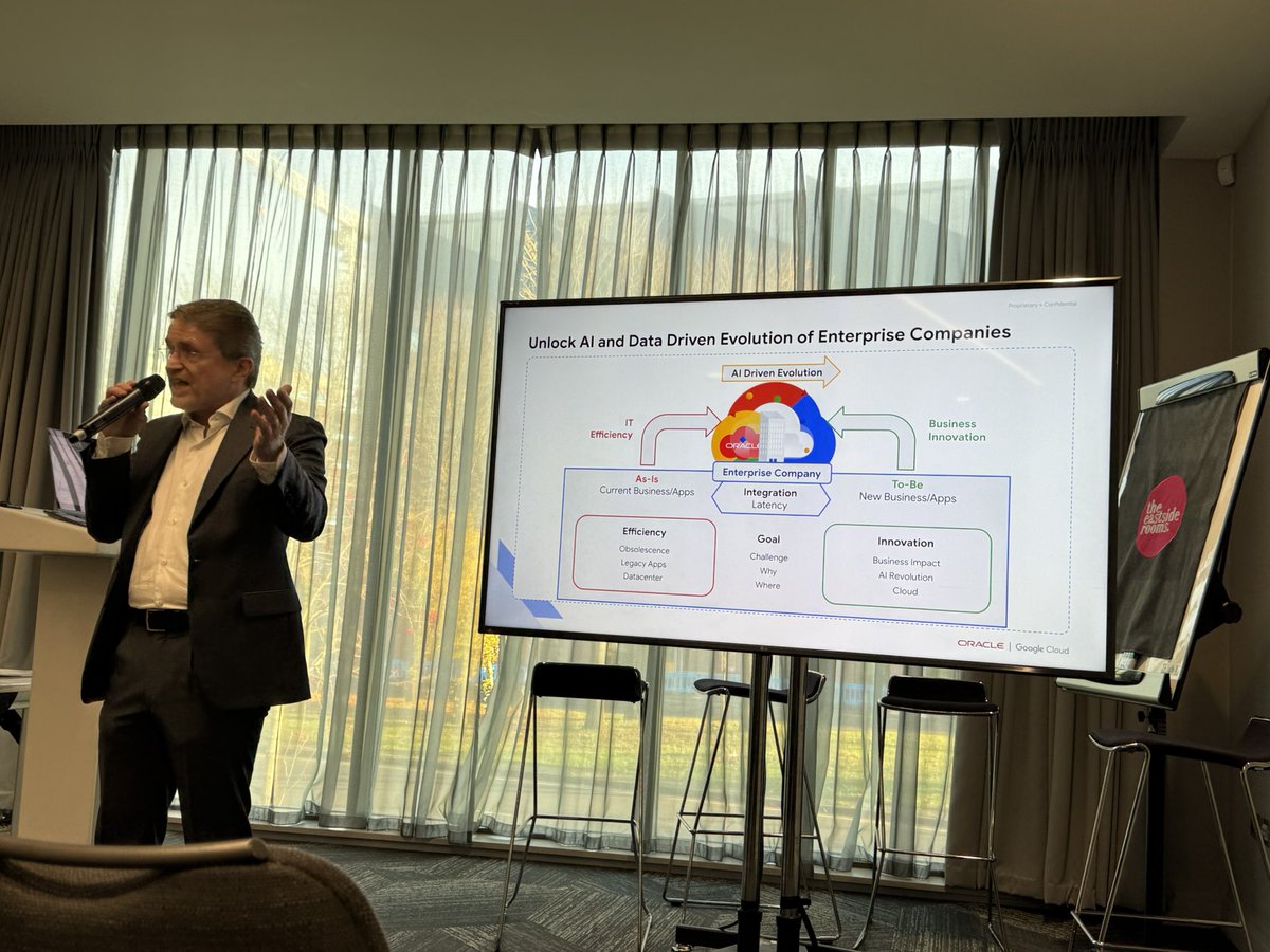 Zahid Anwar (@zeddba) on Twitter photo “Executive Insights with Google: AI-Powered Transformation of Enterprise Companies: Oracle and Google Unified Vision” by Luigi Scappin from <a href="/Google/">Google</a> at #UKOUGDiscover24
<a href="/googlecloud/">Google Cloud</a> <a href="/UKOUG/">UK Oracle User Group</a> “Executive Insights with Google: AI-Powered Transformation of Enterprise Companies: Oracle and Google Unified Vision” by Luigi Scappin from <a href="/Google/">Google</a> at #UKOUGDiscover24
<a href="/googlecloud/">Google Cloud</a> <a href="/UKOUG/">UK Oracle User Group</a>