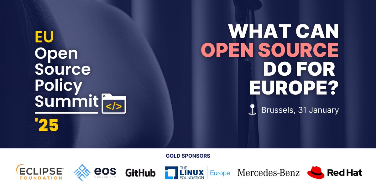 ⏰ Don’t miss your chance to join OFE's largest event and participate in the high-level policy discussions on open source, innovation, AI, and more. 

Express your interest to join us by 15 December.

↘️Check our website for more information:  summit.openforumeurope.org