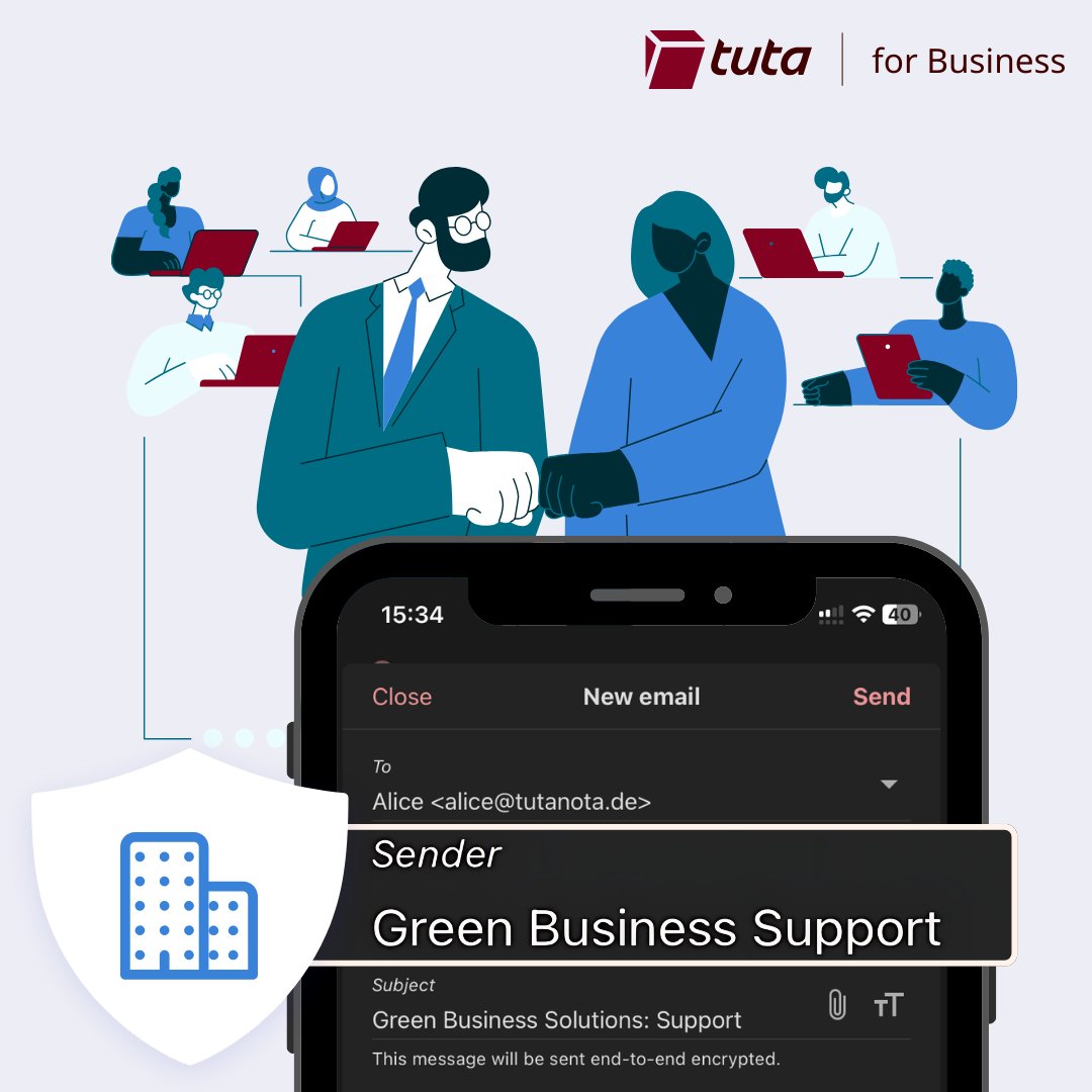 TutaPrivacy's tweet image. 📧  Your email isn’t just a way to communicate—it’s part of your brand. 

🛡️ With end-to-end encryption, Tuta ensures your business communication stays private and secure.

Read more here 👉 tuta.com/blog/small-bus…

#SmallBusinessTips #SecureEmail #EndToEndEncryption…