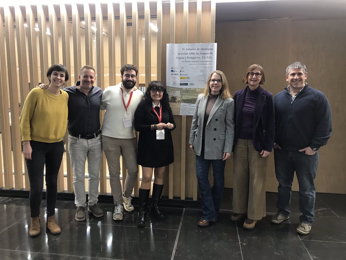 MJosé García Folgado (@mjgarciafolgado) on Twitter photo Miembros de los proyectos #LinPePrensa II (<a href="/AgEInves/">Agencia Estatal de Investigación</a>) y #ContactPres (<a href="/GVAeducacio/">GVA Educació</a>) en las IV <a href="/ideojornadas/">IV Ideojornadas USAL/Dpto. Lengua Española</a>
<a href="/gobiline/">Nerea Fernández de Gobeo</a> <a href="/VictorGaviRo/">Víctor Gaviño</a> <a href="/silvestrellamas/">Miguel Silvestre Llamas</a> <a href="/GemaBGarrido1/">Gema B. Garrido</a> Miembros de los proyectos #LinPePrensa II (<a href="/AgEInves/">Agencia Estatal de Investigación</a>) y #ContactPres (<a href="/GVAeducacio/">GVA Educació</a>) en las IV <a href="/ideojornadas/">IV Ideojornadas USAL/Dpto. Lengua Española</a>
<a href="/gobiline/">Nerea Fernández de Gobeo</a> <a href="/VictorGaviRo/">Víctor Gaviño</a> <a href="/silvestrellamas/">Miguel Silvestre Llamas</a> <a href="/GemaBGarrido1/">Gema B. Garrido</a>