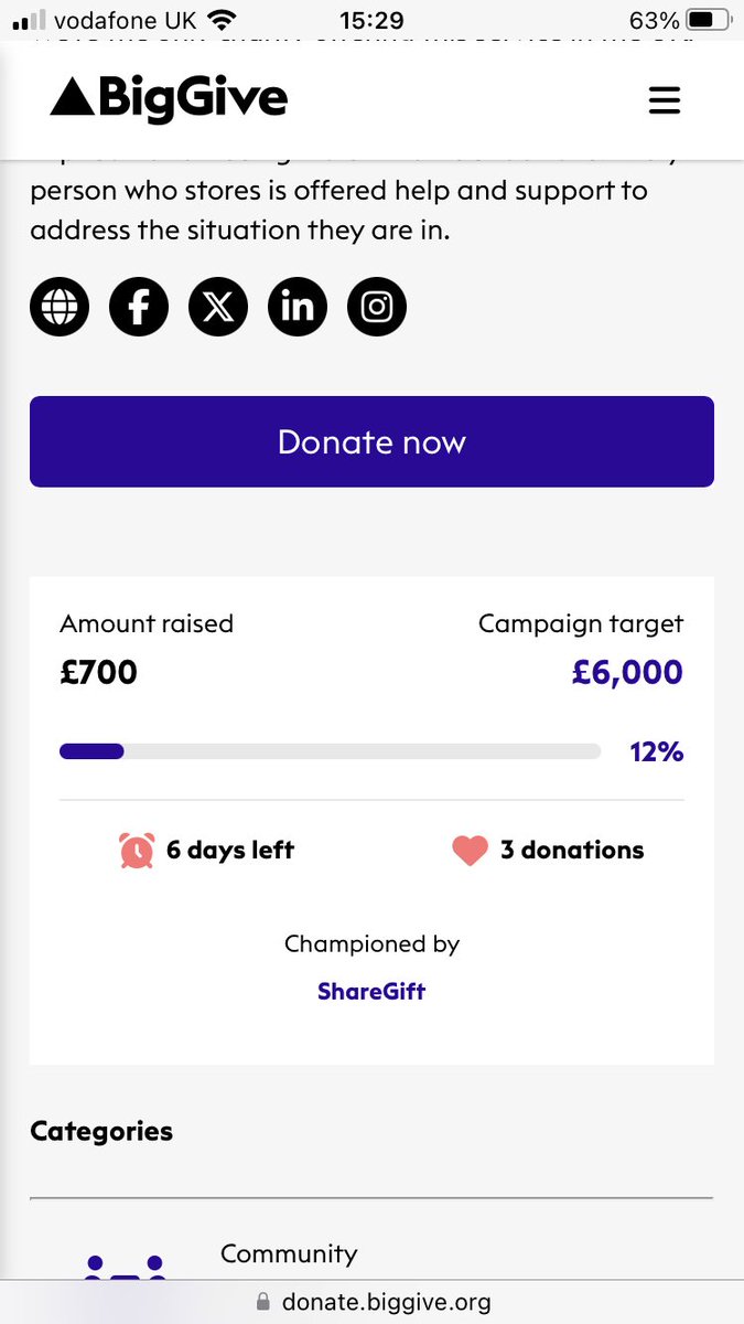 A huge thank you to our first three #ChristmasChallenge donors- were off to a great start!