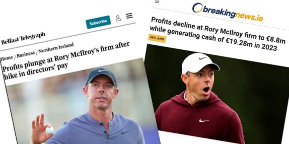 Money in golf tweet media