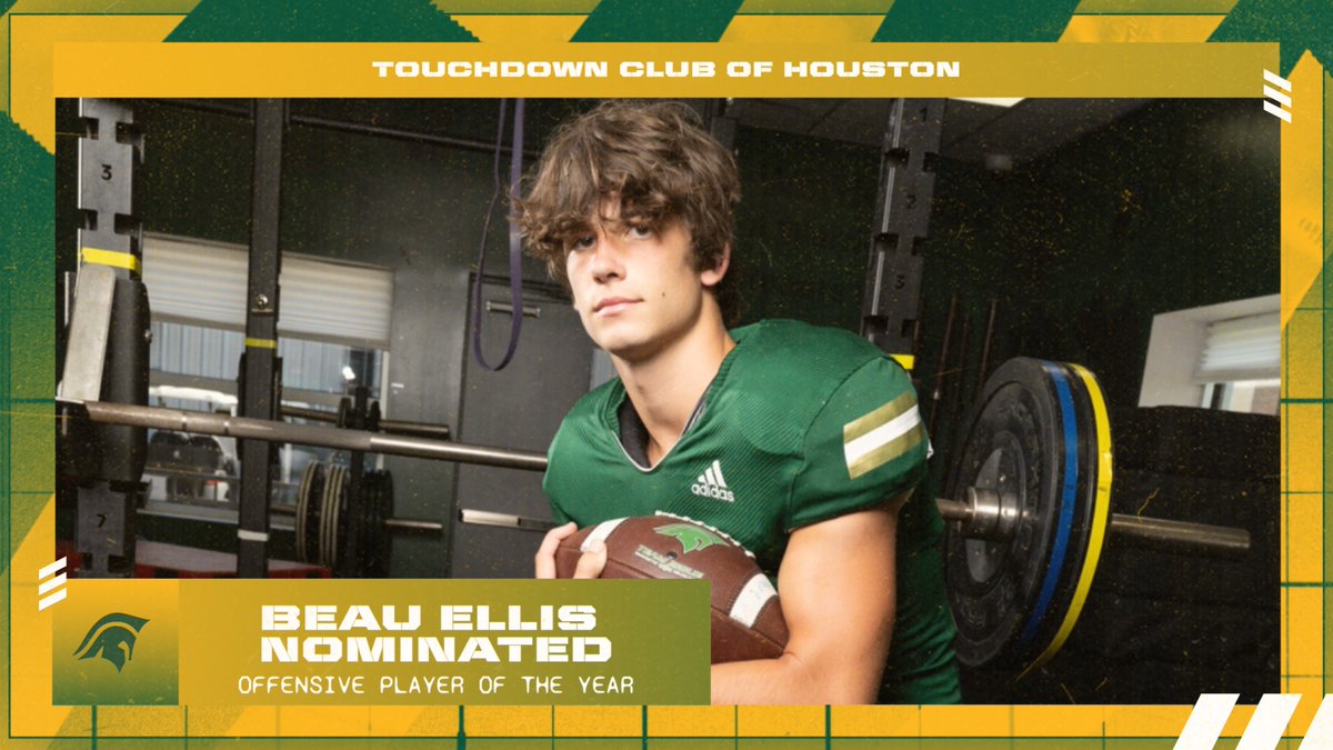 twcasports's tweet photo. Touchdown machine. Playmaker extraordinaire. 🙌 Beau Ellis has been voted for the TD Club Offensive Player of the Year! The heart of our offense, his grit and skill light up the field. #WarriorPride #TDClub #OffensivePOY https://t.co/bnWU2hYLo3