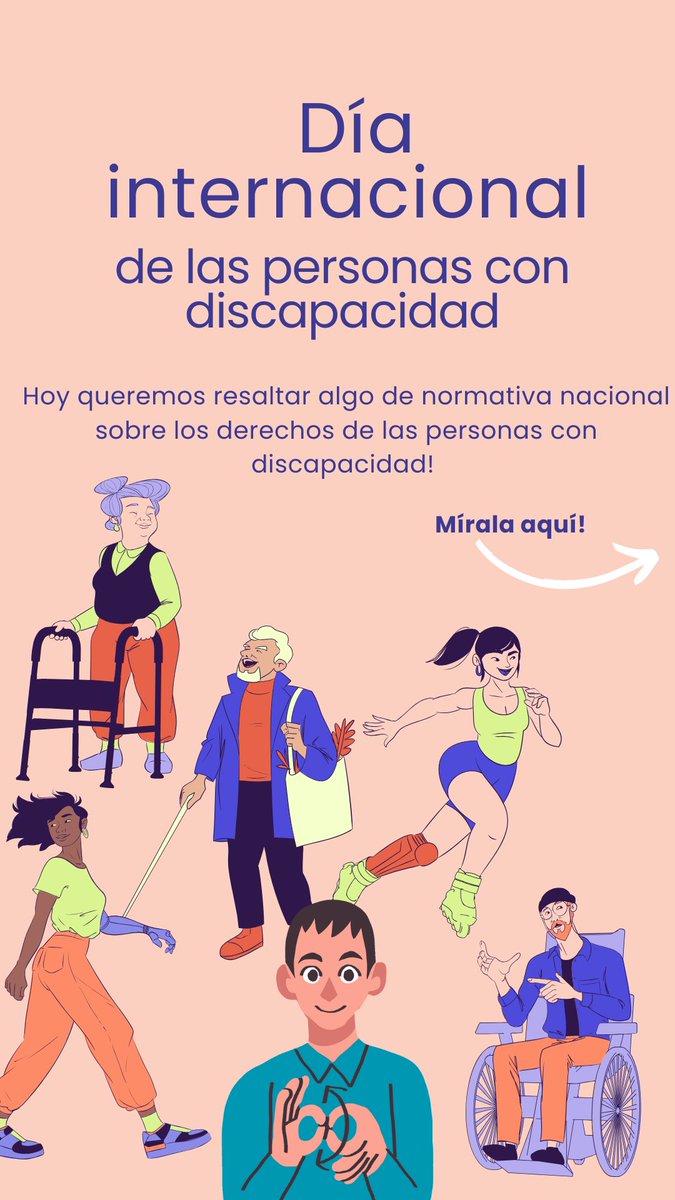 PaiisUniandes's tweet photo. Para conmemorar el día de la discapacidad, queremos compartirles algo de normativa nacional sobre los derechos de las personas con discapacidad. Toda la información está en las imágenes, y en el hilo podrán encontrar los links al contenido: https://t.co/cg9ULxKplG