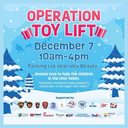 Join us for Operation Toy Life this Saturday! You can help bring joy and happiness to those in our Valley.