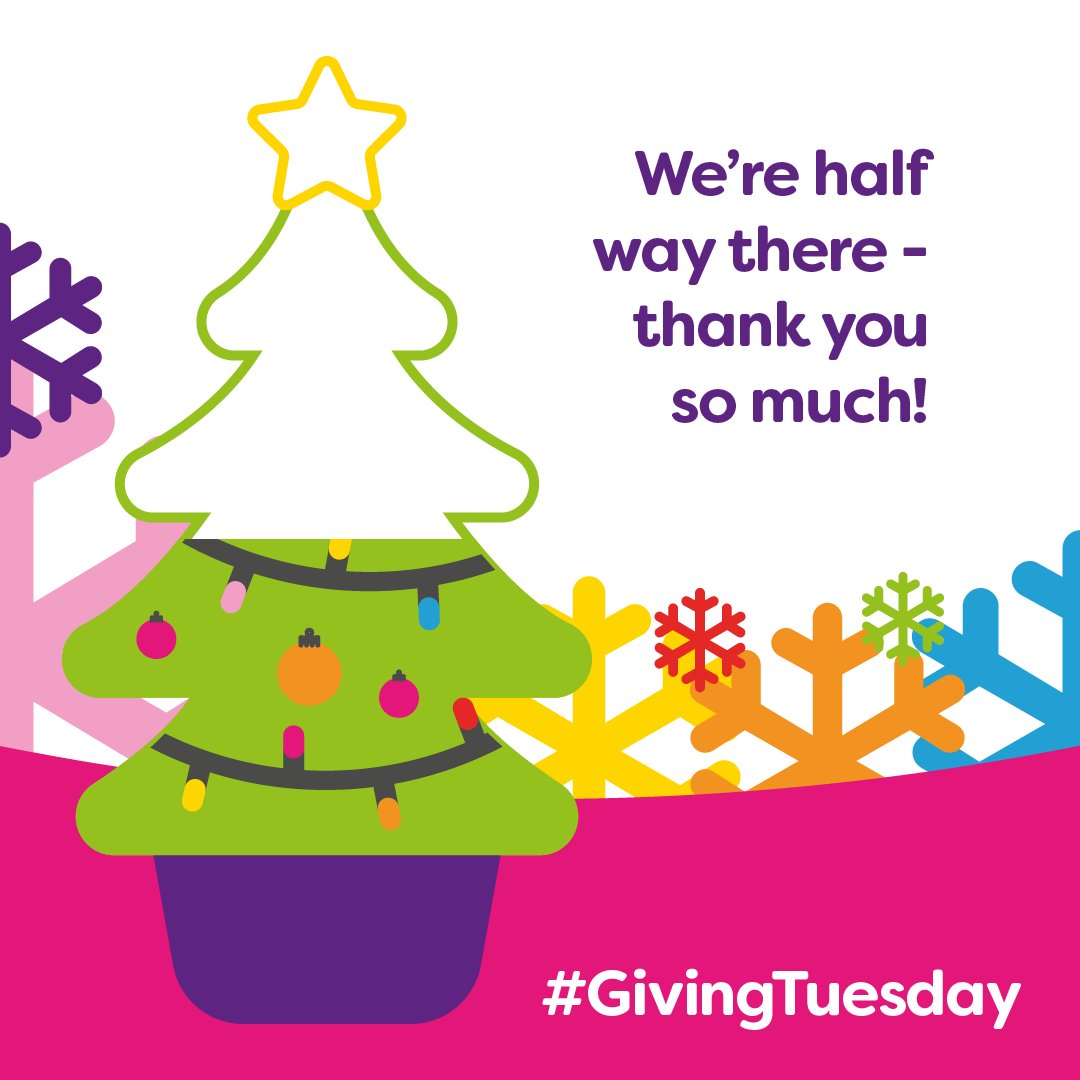 Yay! Thank you so much we are half way there🎄

There is still time to donate to help us reach our target ❤️

Donate to our Facebook fundraiser:
🌈 facebook.com/donate/1296821…

Or donate to our website online:
🌈 rainbows.co.uk/donate

We can do this! #GivingTuesday👏🏻🌈