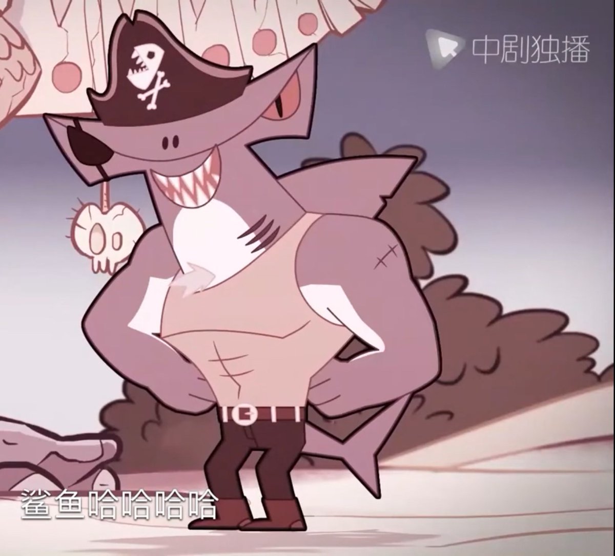 lanajhonpual's tweet photo. Whoa he’s one handsomely built pirate hammer head shark 🦈🏴‍☠️ #DormZero https://t.co/JqUW9hshGi