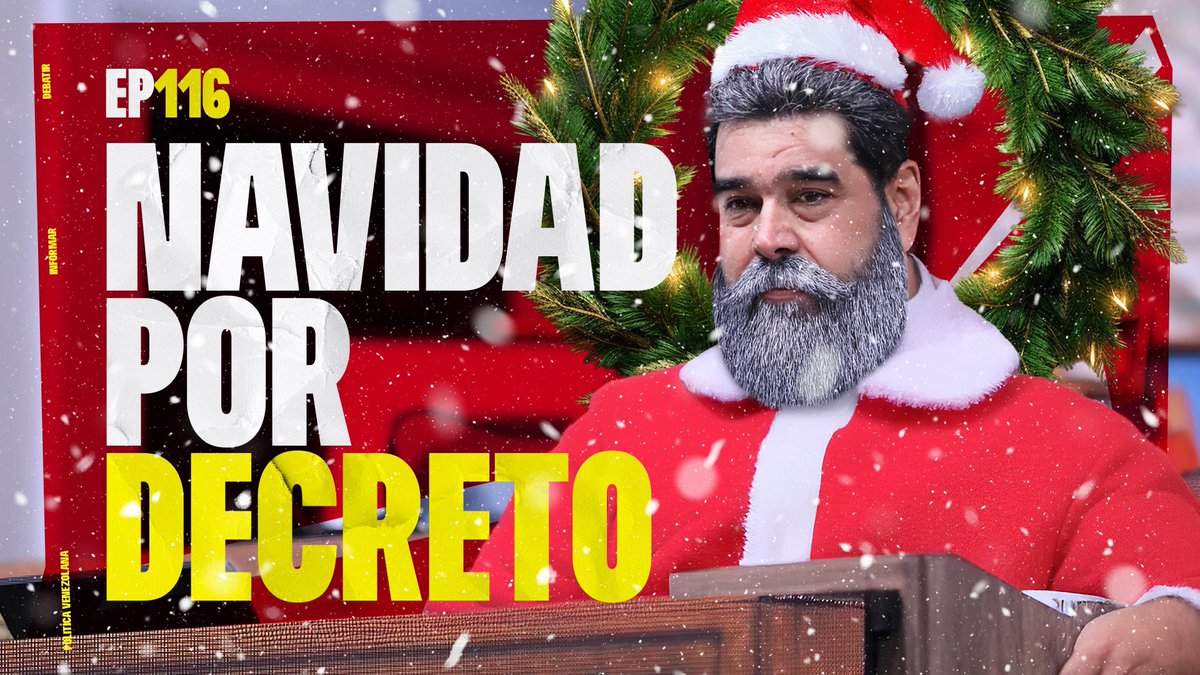 ¿Por qué decretar la navidad dos meses antes de diciembre? ¿A qué responde esa práctica que se usa en momento de alta presión política?

Te lo explicamos en el último episodio: 

youtu.be/1dXz50lMukE?si…