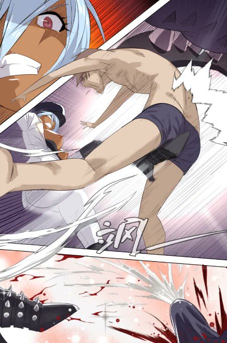 Take that! This spikes will surely leave a mark!