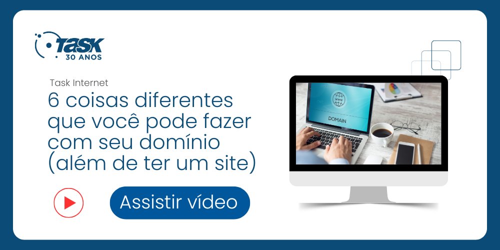 TaskInternet's tweet image. Você sabia que pode fazer muito mais coisas com seu domínio empresa.com.br que apenas ter um site?

Hoje vamos mostrar seis formas diferentes e criativas de usar o seu domínio.

Assista ao vídeo e confira nossas dicas: 

youtu.be/lPEUSAM9aw4?si…