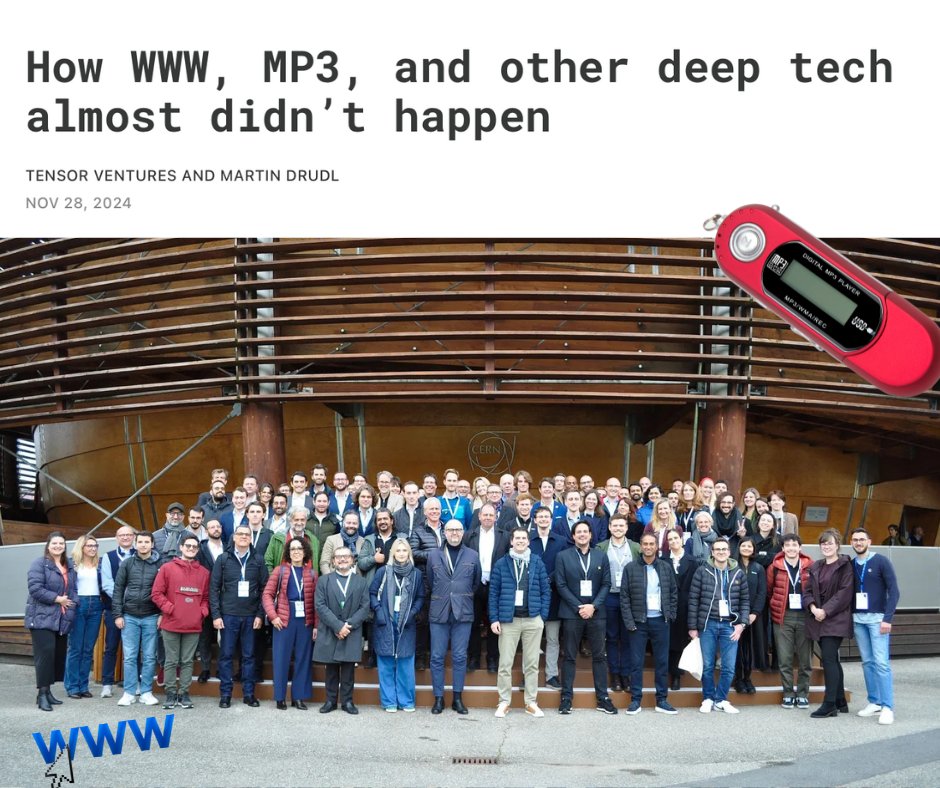 TensorVC's tweet photo. How many deep-tech innovations are waiting to be unlocked? 🚀 @CernVenture  is bridging science and entrepreneurship to bring complex technologies to market life. 
Read more about our visit to @CERN > https://t.co/W8Q7jbUvAM https://t.co/DKW7e673Ao
