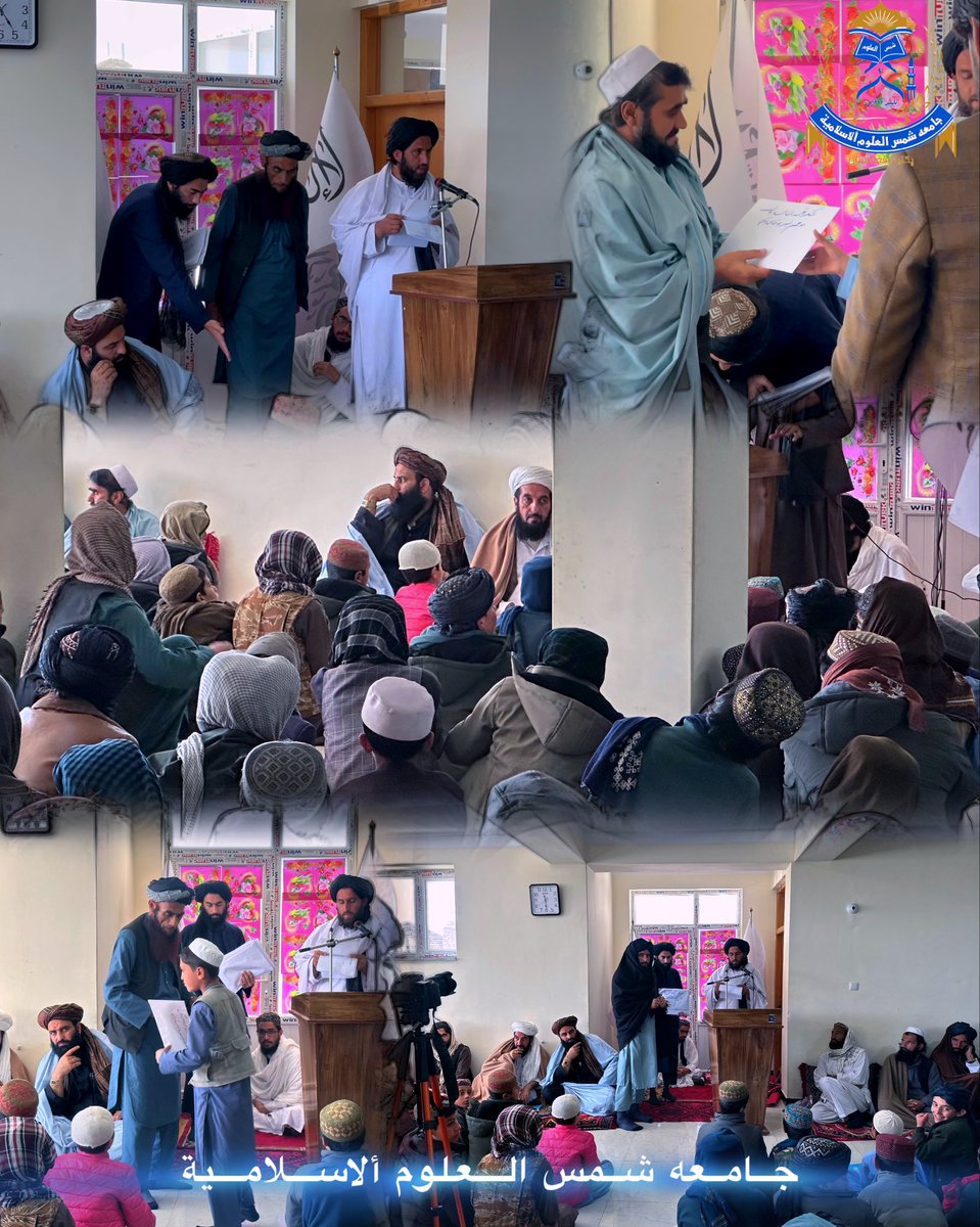 jamiashams1's tweet photo. 2 او عامو مسلمانانو ګډون کړي و . په جلسه کې راغليو علماء کرامو او د جامعې استادانو نوبت په نوبت ګډون والو ته علمي ويناوې واورولې ، د جامعې د مسوولينو لخوا د تير يو کال په لاسته راوړنو او فعالیتونو ګډون والو ته رڼا واچول شوه او په پای کې د جامعې محترم مهتمم الحاج https://t.co/fAJXXeTkhz