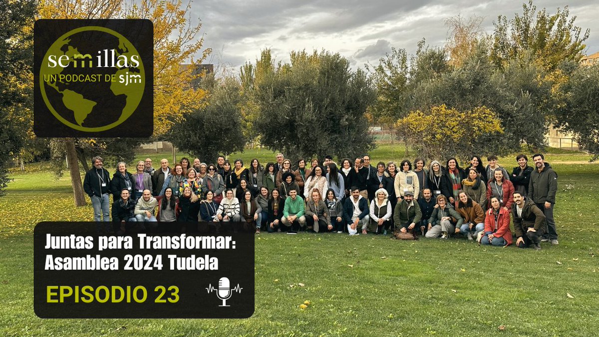 migrantes_sj's tweet photo. 🆕🎙️Nuevo episodio de nuestro podcast #Semillas 🌱

Te contamos en 10 minutos cómo ha sido nuestra Asamblea 2024 de la #redSJM en Tudela desde dentro con todas las claves y protagonistas.

Escucha en:
🟢 Spotify: https://t.co/wgAhzp95rz
🟢 Youtube: https://t.co/Ic4TXQSX4r https://t.co/MfZ6QWmr1c