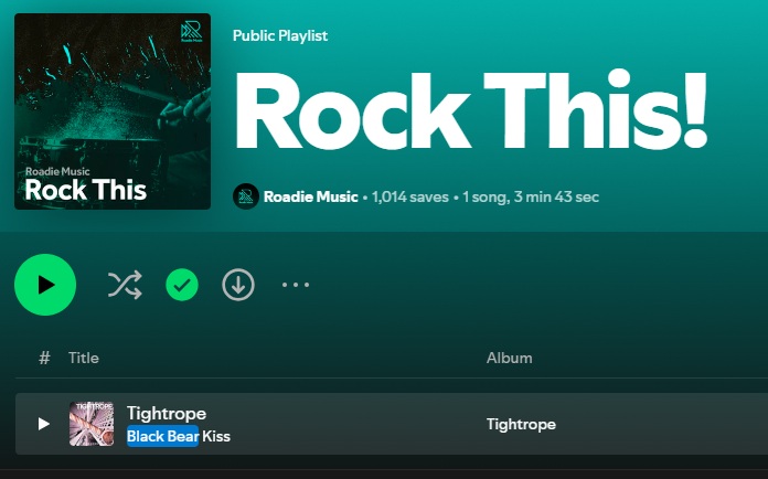 Fans for Bands (@fansforbandsuk) on Twitter photo 🎧<a href="/blackbearkiss/">Black Bear Kiss</a> - Tightrope🎧
A massive thanks to <a href="/roadiemusicmag/">Roadie Music</a> for adding Black Bear Kiss 'Tightrope' 'Rock This' playlist.
Listen Here: open.spotify.com/playlist/7sPgc… 🎧<a href="/blackbearkiss/">Black Bear Kiss</a> - Tightrope🎧
A massive thanks to <a href="/roadiemusicmag/">Roadie Music</a> for adding Black Bear Kiss 'Tightrope' 'Rock This' playlist.
Listen Here: open.spotify.com/playlist/7sPgc…
