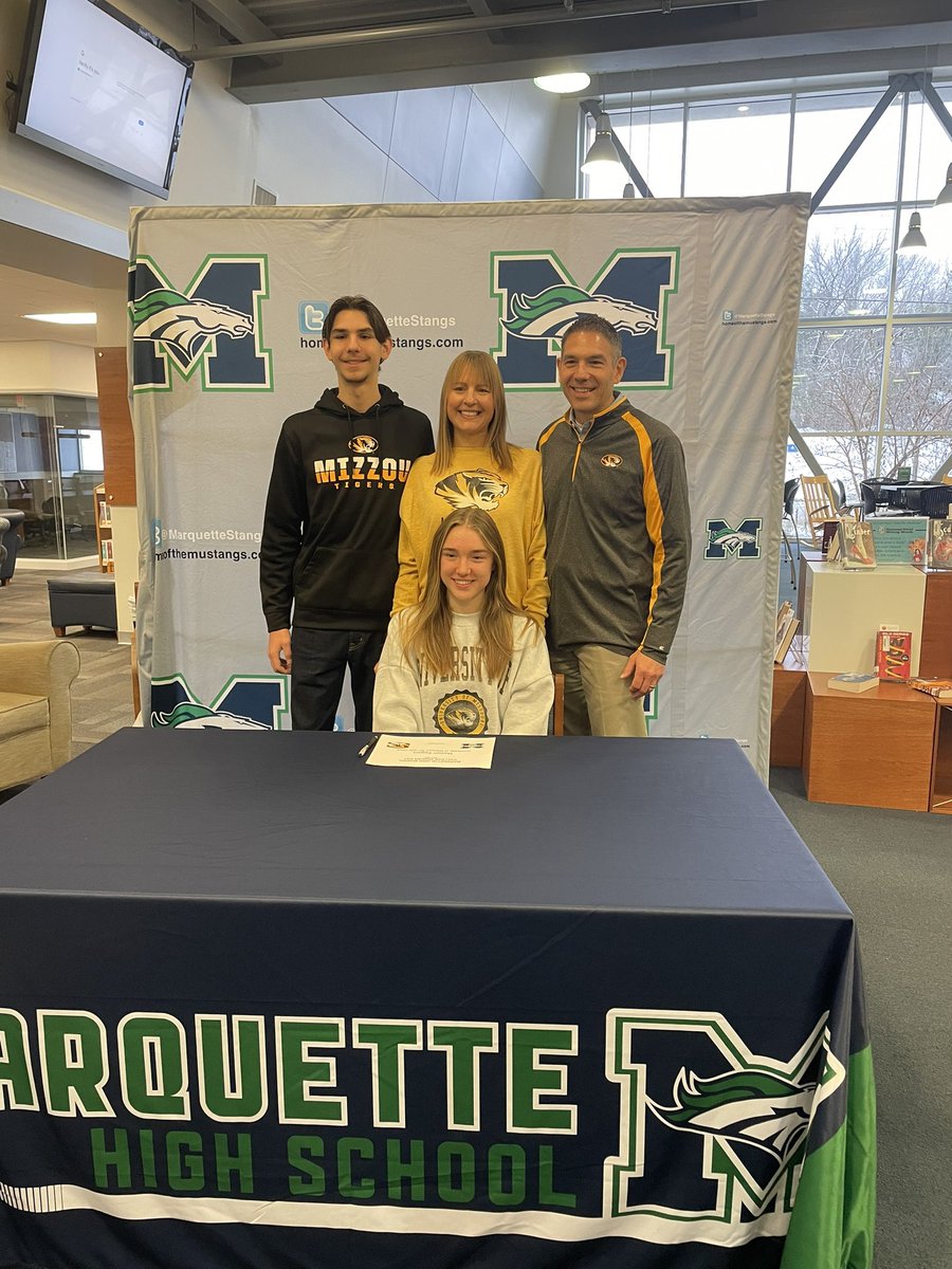 Congrats to Maleah and the Eggers family on her commitment to run at the University of Missouri!