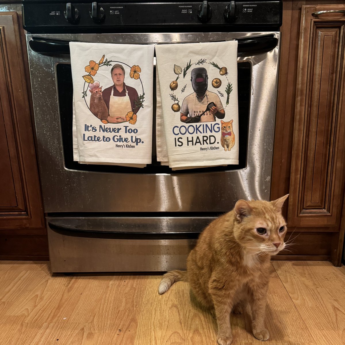 The Official Henry's Kitchen Kitchen Towels are finally in stock! henryphillips.com/shop