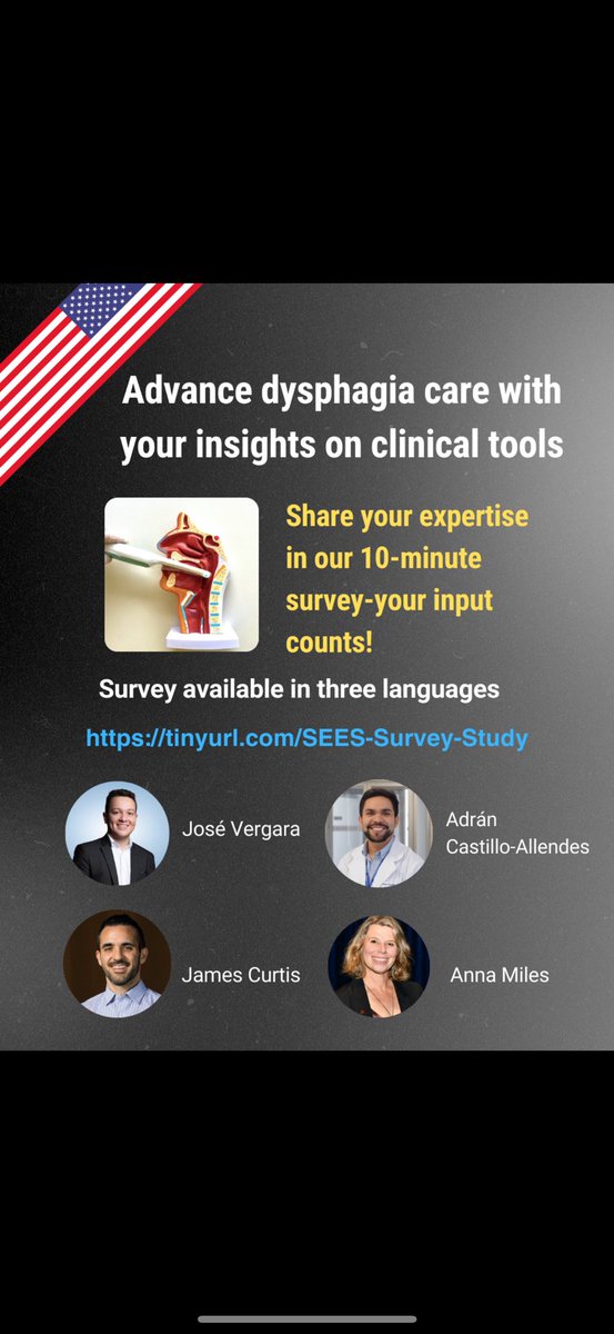 James Curtis, PhD (he/him) 🏳️🌈🏳️⚧️ (@jamescurtisslp) on Twitter photo Call all #dysphagia clinicians and #medslp 🚨 please consider taking 10-15 minutes to fill out this international dysphagia survey and share with colleagues and friends 🥳 tinyurl.com/SEES-Survey-St… <a href="/adrcallendes/">Adrián Castillo-Allendes</a> <a href="/vergara_herazo/">José Vergara 🏳️🌈</a> <a href="/annacmiles/">Anna Miles</a> <a href="/curtisAIRlab/">Aerodigestive Innovations Research Lab (AIR)</a> Call all #dysphagia clinicians and #medslp 🚨 please consider taking 10-15 minutes to fill out this international dysphagia survey and share with colleagues and friends 🥳 tinyurl.com/SEES-Survey-St… <a href="/adrcallendes/">Adrián Castillo-Allendes</a> <a href="/vergara_herazo/">José Vergara 🏳️🌈</a> <a href="/annacmiles/">Anna Miles</a> <a href="/curtisAIRlab/">Aerodigestive Innovations Research Lab (AIR)</a>