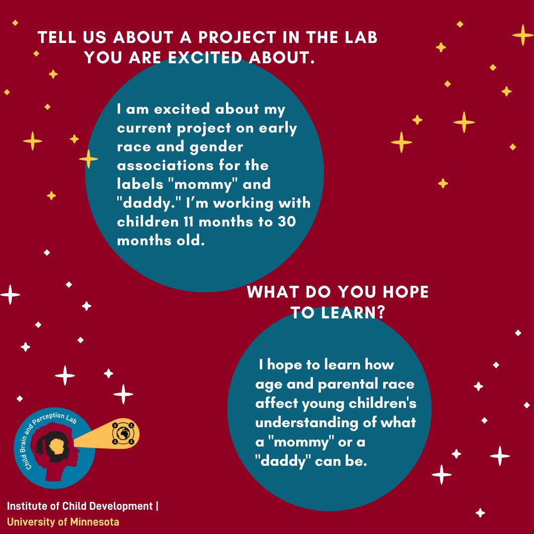 Child Brain & Perception Lab (@umn_cbplab) on Twitter photo We're fortunate to have fabulous doctoral students working in our lab! Meet second-year Shi Xin Ooi, who studies how concepts of race and gender affect children's formation of social categories.
#gradstudentoftheweek <a href="/UMN_ICD/">UMN Institute of Child Development</a> We're fortunate to have fabulous doctoral students working in our lab! Meet second-year Shi Xin Ooi, who studies how concepts of race and gender affect children's formation of social categories.
#gradstudentoftheweek <a href="/UMN_ICD/">UMN Institute of Child Development</a>