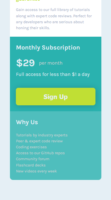 tulikar553's tweet photo. Day 12 of 100 days of code

I built a responsive Single Price Grid Component challenge from Frontend Mentor using #HTML and #CSS.

#grid #frontenddevelopment #beginner #responsivelayout #100daysofcode #WebDev https://t.co/5R63Paapqb