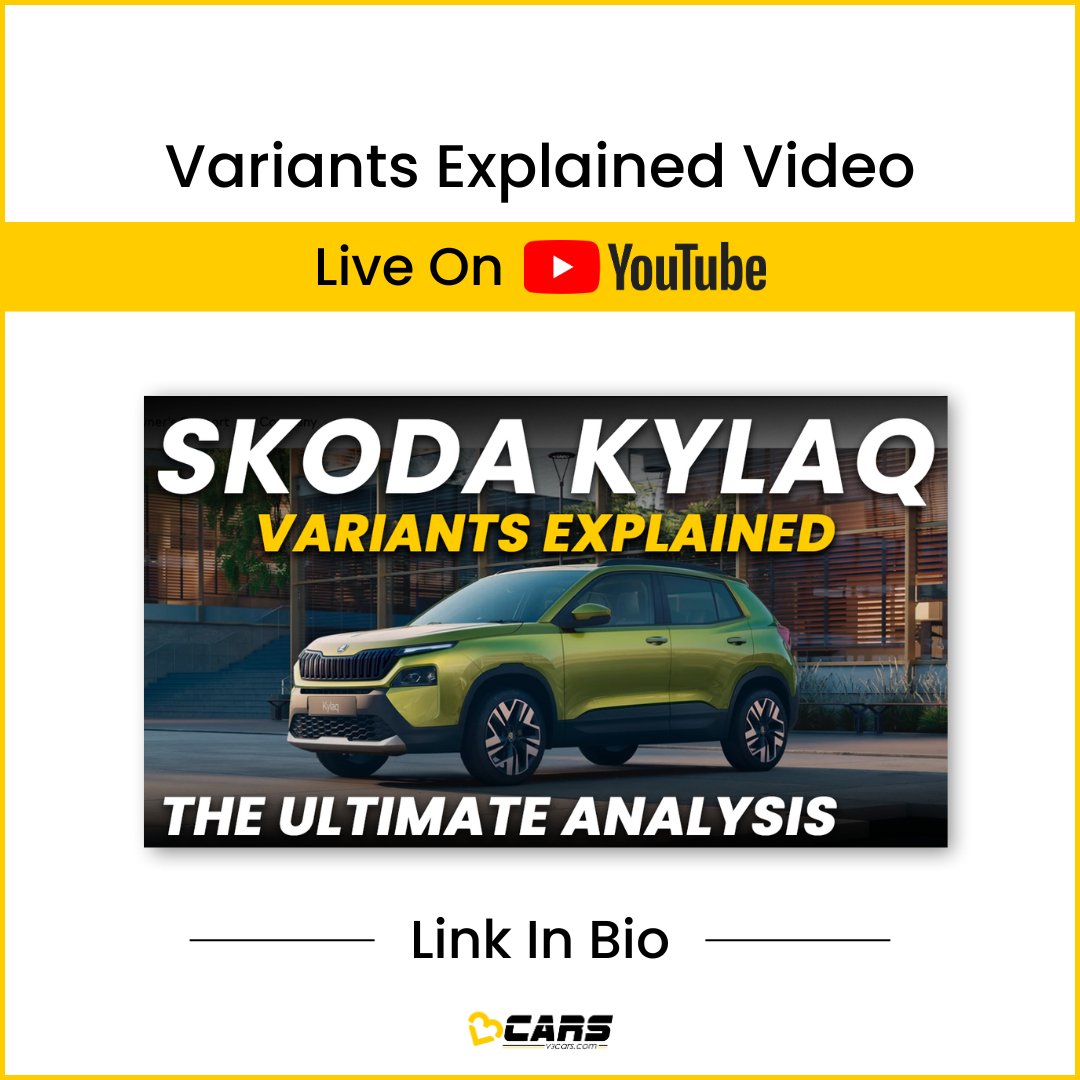 v3cars's tweet photo. Find out which variant of the 2024 Skoda Kylaq you should buy. #V3Certified
https://t.co/GL4JBev1GA

#V3Cars #V3CarsVE #V3VE #V3CarsVariantsExplained #V3VariantsExplained #V3CarsRecommendation #Skoda #SkodaKylaq #Kylaq #SUV https://t.co/QUrn7YlduM