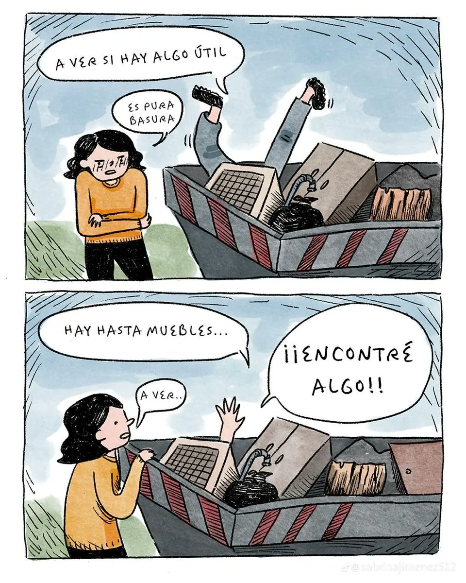 alejandrocsome's tweet photo. Si te pasa esto al ver un volquete sos una persona totalmente funcional.

De Sabrina Jiménez. https://t.co/RMyzKG09WJ