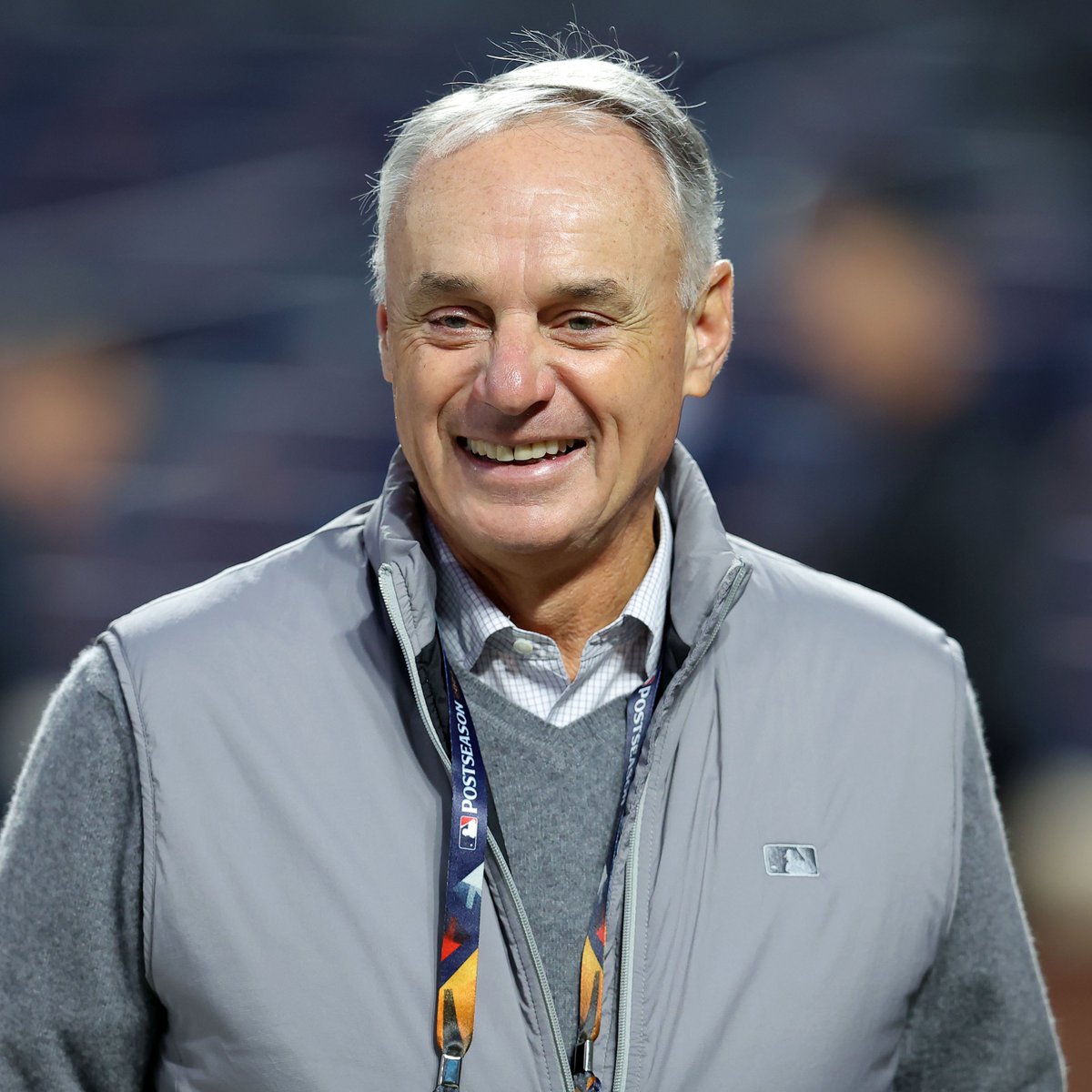 FOX Sports: MLB (@mlbonfox) on Twitter photo Rob Manfred says there is “buzz” around adding a "Golden At-Bat" rule to Major League Baseball, per <a href="/jaysonst/">Jayson Stark</a>.
This rule would allow a team to choose one at-bat in every game to use their best hitter regardless of where they're at in the lineup. Rob Manfred says there is “buzz” around adding a "Golden At-Bat" rule to Major League Baseball, per <a href="/jaysonst/">Jayson Stark</a>.
This rule would allow a team to choose one at-bat in every game to use their best hitter regardless of where they're at in the lineup.