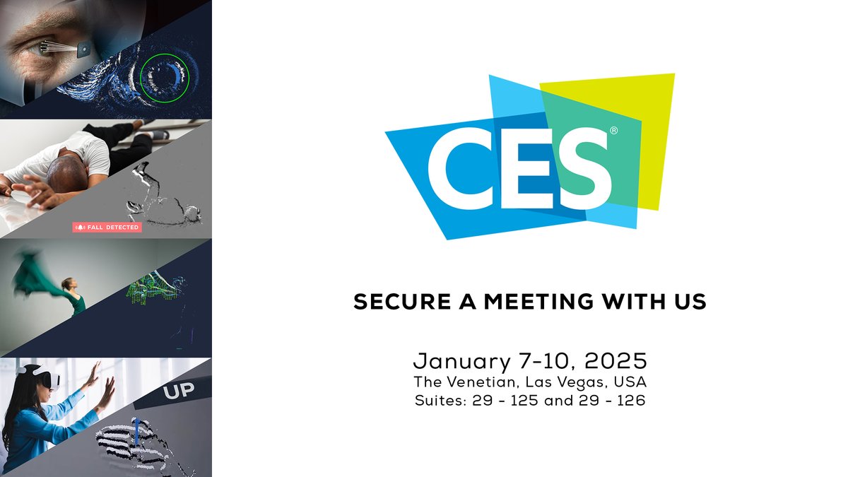 📅 We are heading back to CES 2025!

Secure a meeting with us now to see the event-based future of AR/VR/XR, IoT, Mobile and more.
👉 prophesee.ai/meet/

#eventbasedvision #metavision #metavisiontechnologies #eventcameras #CES2025 #eyetracking