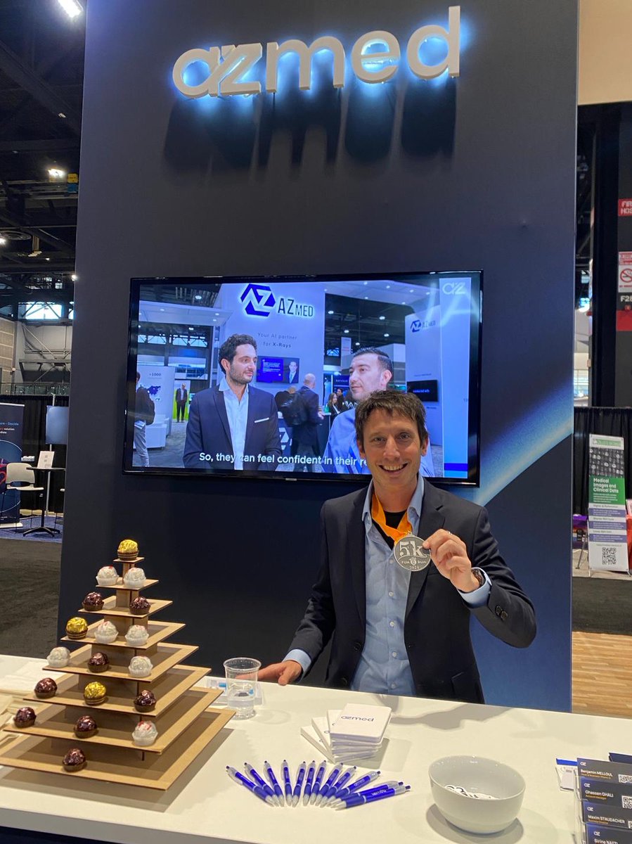 AZmed_AI's tweet photo. Alfredo from AZmed finished 2nd place at the RSNA 2024 5K Fun Run! 🏃‍♂️ We’re proud to support the @RSNA Research and Education Foundation and its mission to advance radiologic research and education.

Stop by booth #4957 to meet him and chat about how we’re making strides in radiology—both on and off the track!

#RSNA24 #RSNA2024 #RadiologyResearch #AZmed #RandEFoundation #RSNAFunRun #AIinRadiology