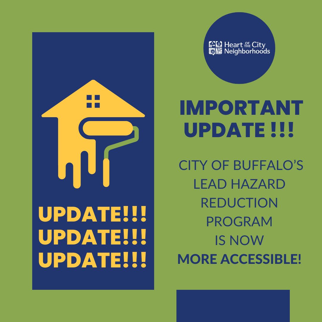 The City of Buffalo's Lead Hazard Reduction Program is now more accessible!

If you're a landlord who owns more than 5 properties, or has vacant units you want to get ahead of lead removal, you can now apply!

Visit our website: hocn.org