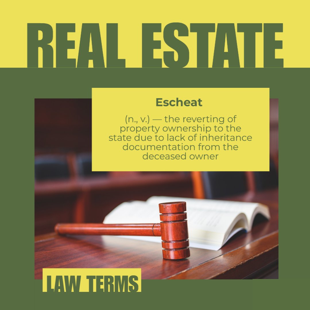 TeamLHoste's tweet photo. Is this a new Real Estate term for you?
Let us know below!
#RealEstate #Escheat https://t.co/WDTQXdqXZJ