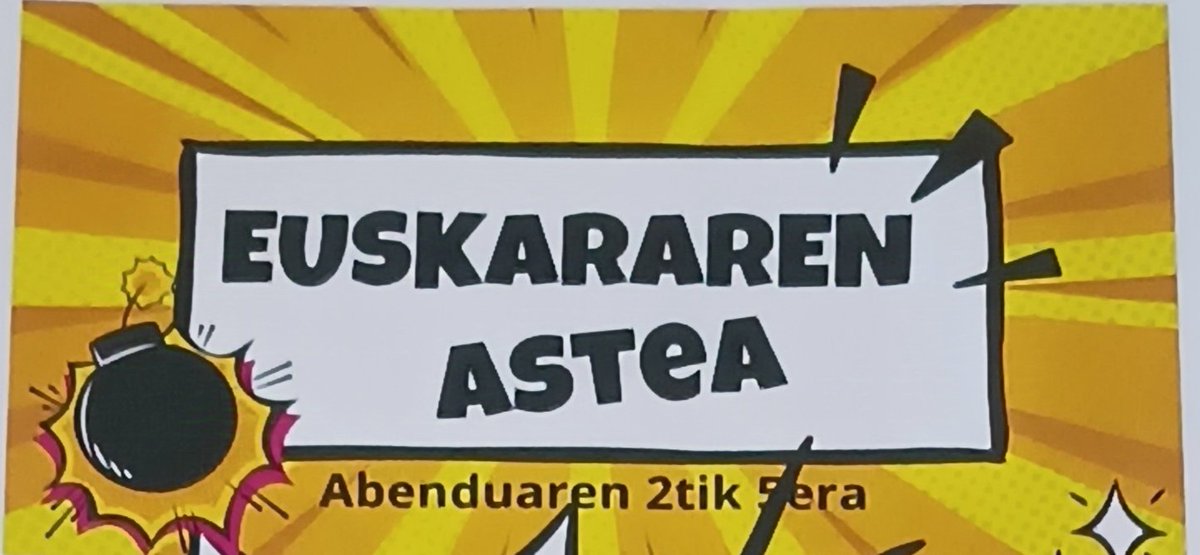 EllacuriaB's tweet photo. Euskal Kulturarentzat urteko aste garrantzitsuena da abenduko lehena, ekonomikoki gutxienez. Atzo, Aurelio lankideak #Batx2 koei @durangokoazoka -ren historia azaldu zien hitzaldi superinteresgarri batekin. #eskerrikasko #59DA #ellacuriazurbaranbhi #euskararenastea https://t.co/6N3Pm5zKWL