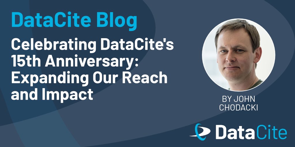 DataCite (inactive Mar 2025) (@datacite) on Twitter photo For the last 15 years, DataCite has been pushing the boundaries of #OpenResearch, providing access to research outputs & resources through PIDs and metadata. Join DataCite's President <a href="/chodacki/">John Chodacki</a> in celebrating our anniversary: doi.org/10.5438/svkt-c… #DataCiteAnniversary For the last 15 years, DataCite has been pushing the boundaries of #OpenResearch, providing access to research outputs & resources through PIDs and metadata. Join DataCite's President <a href="/chodacki/">John Chodacki</a> in celebrating our anniversary: doi.org/10.5438/svkt-c… #DataCiteAnniversary