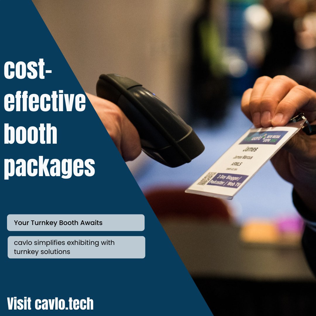 Your Turnkey Booth Awaits: From setup to teardown, we make it easy so you can focus on what matters most: building valuable connections.

cavlo.tech

#cavlo #TipTuesaday #TradeshowTip #digitalsignage #AVtechnology #AVtweeps #ProAVL #AVL #ProAudio #AVIntegrators