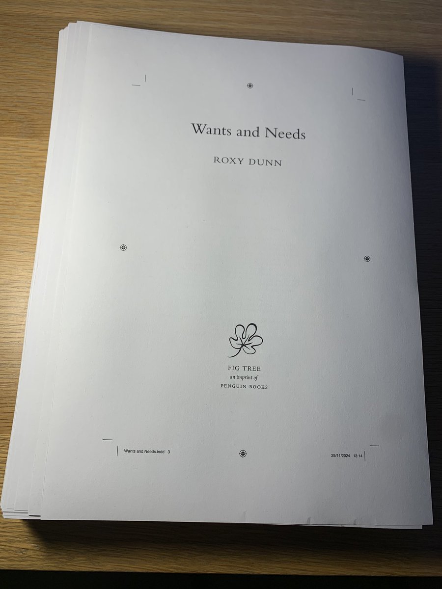 Page proofs have arrived for book 2 and I’m VERY excited all over again to see my words on a screen have become an actual book (almost). For the literal actual book mark Spring 2026 in your diaries! #wantsandneeds #secondnovel