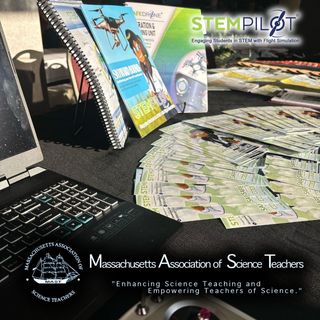 STEMPilot's tweet image. 🌟✈️ Nationwide conferences, hands-on flight curricula, and connecting with STEM educators—together, we’re inspiring future aviators and innovators! 🚀📚 #MASTConference #STEMEducation #STEMPILOT