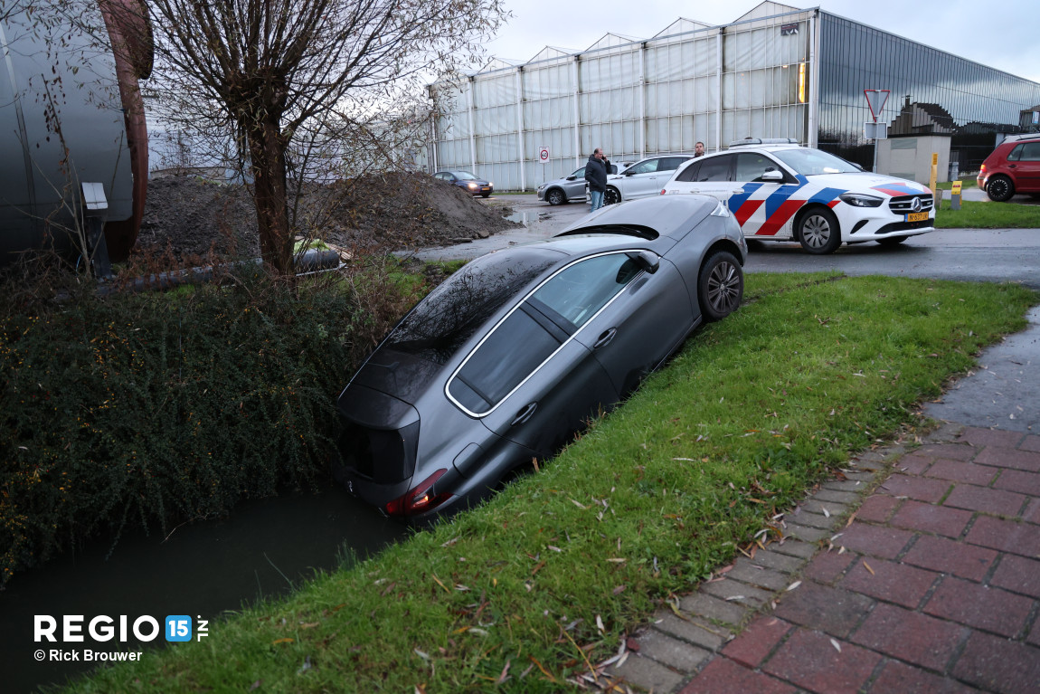 Aanrijding op de Broekpolderlaan in Honselersdijk
