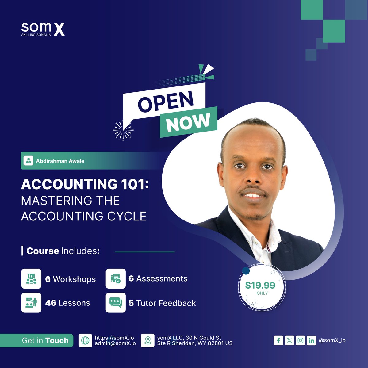 The Accounting 101 course covers everything you need to know about accounting. Perfect for aspiring accountants and business owners alike! Register here: tinyurl.com/Accouning-101-…
#Accounting101 #AccountingForEveryone #somX #EdTech