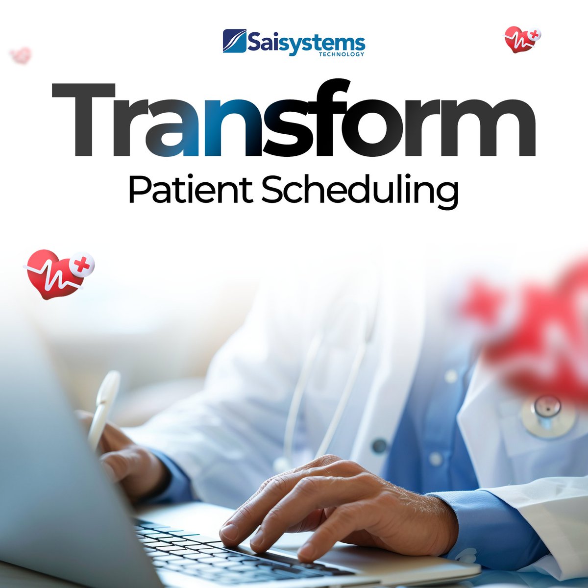 SaisystemsTech's tweet image. Struggling with missed appointments?
We develop scheduling apps that reduce no-shows by up to 90% and generate millions in new revenue.
Let’s unlock your potential! Schedule a free, no-obligation assessment ($500 value) today.
#PatientCare #SchedulingSolutions #HealthcareIT
