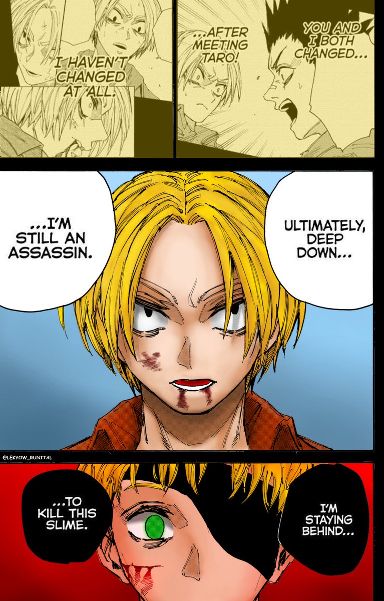 I tried this panel for 2hours so hope u guys like that

#SAKAMOTODAYS #fanart