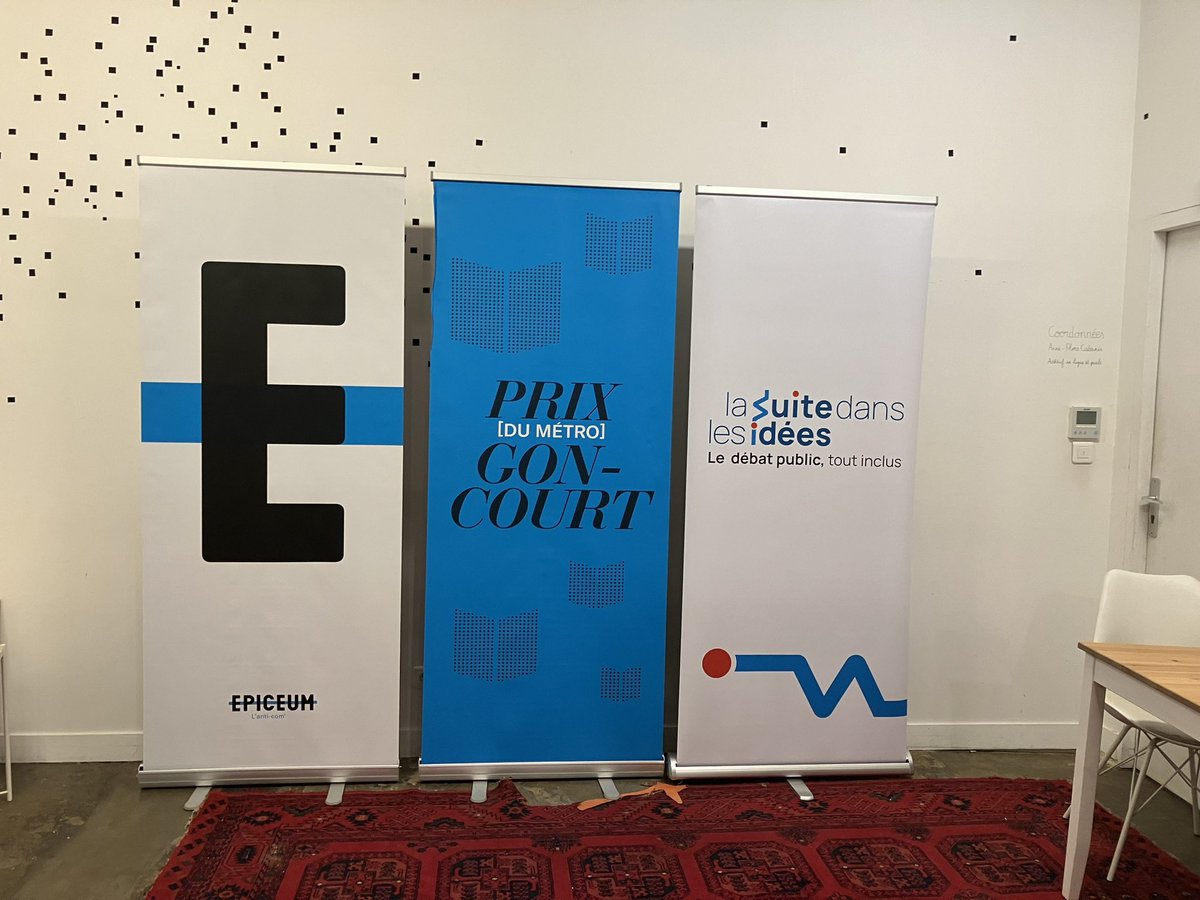 📚[#PMG24] C'est dans 1h ! 

Nous finalisons les derniers préparatifs avant d'accueillir les invités au Prix [du Métro] Goncourt. 

Restez avec nous pour découvrir la lauréate de l'édition 2024 ! 👀

<a href="/OnziemeLieu/">Onzième Lieu</a>