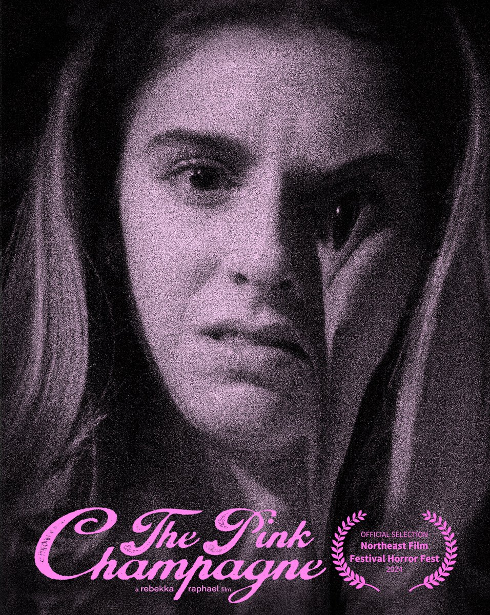 My short film, 'THE PINK CHAMPAGNE' is screening <a href="/NEFilmFestival/">NE Film Festival</a> HORROR FEST this Saturday at 8pm! 🖤🖤🖤🖤